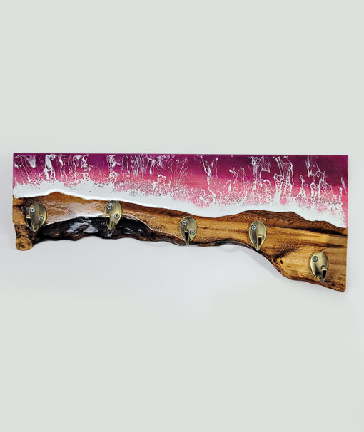 Red Ocean Wave Resin Hanging Hook