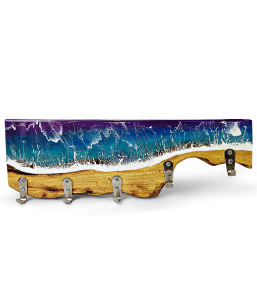 Blue Ocean Wave Resin Hanging Hook