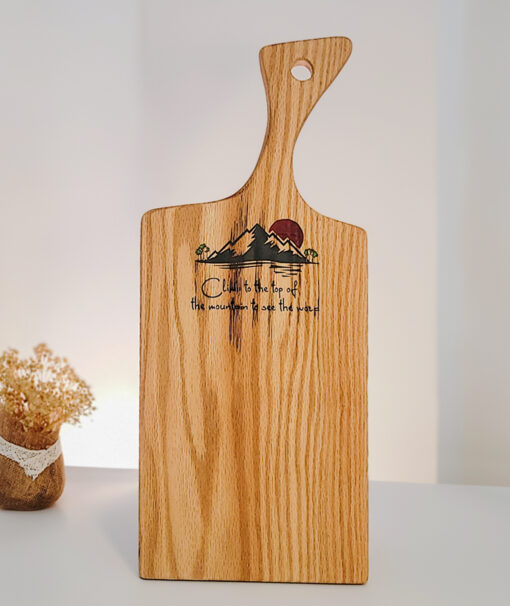 Wood Cutting Board with Laser Engraving