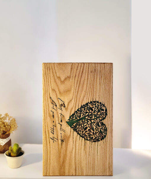 Wood Cutting Board with Heart-Shaped Laser Engraving - Image 8