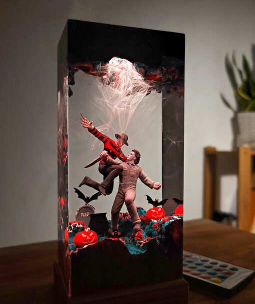 Freddy Krueger vs Michael Myers Resin Night Lamp