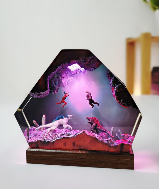 Godzilla & Kong vs Shimo & Skar King Resin Night Lamp - Image 8