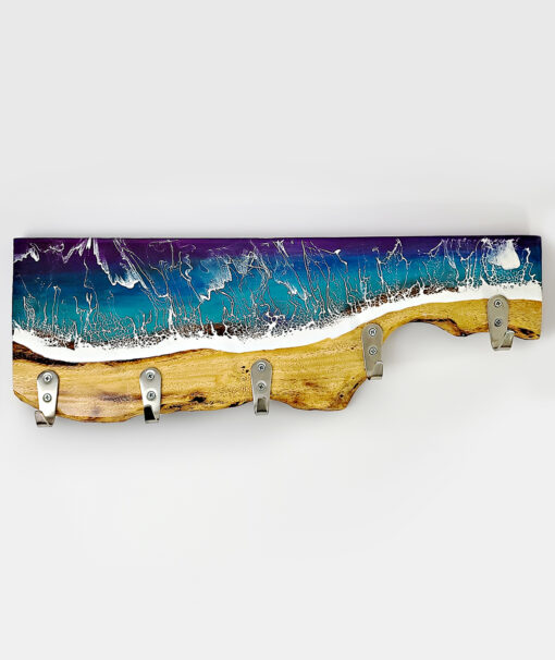 Blue Ocean Wave Resin Hanging Hook - Image 9