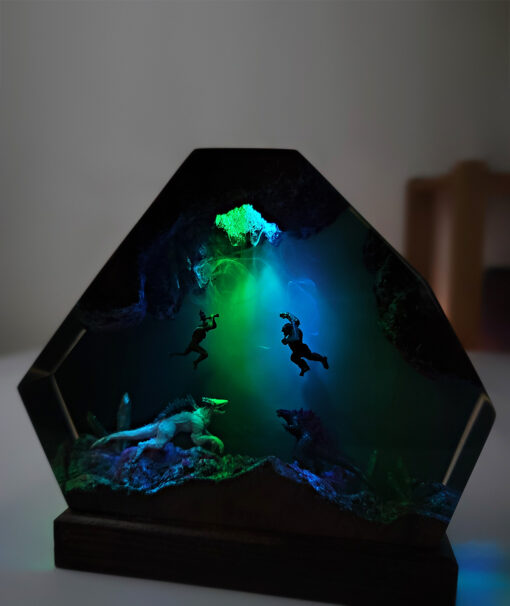 Godzilla & Kong vs Shimo & Skar King Resin Night Lamp - Image 6