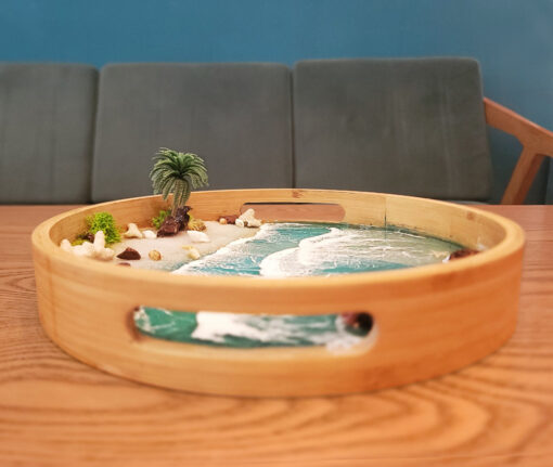 Wood & Resin Decorative Tray - Image 7