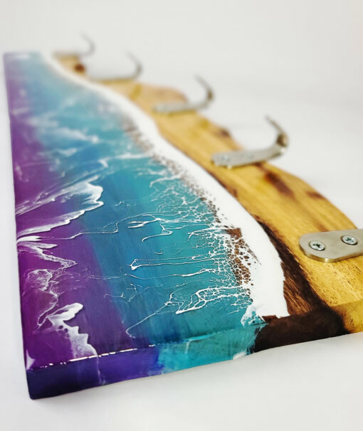 Blue Ocean Wave Resin Hanging Hook - Image 6