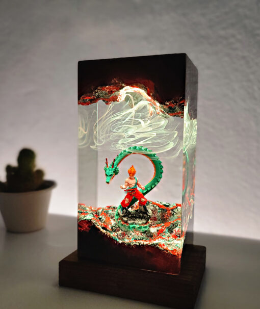 Goku & ShenLong Resin Night Lamp - Image 3