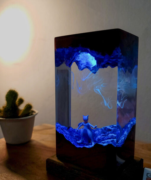 Mewtwo Epoxy Resin Night Lamp - Image 6