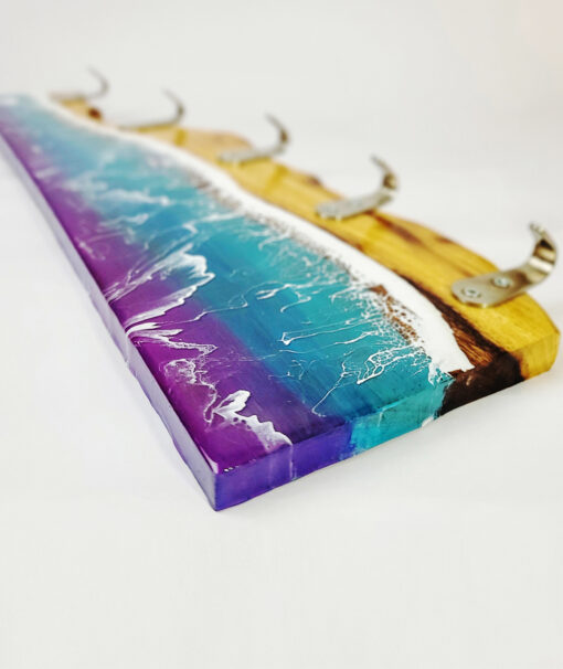 Blue Ocean Wave Resin Hanging Hook - Image 5