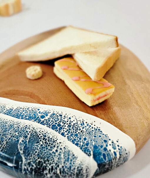 Ocean Wave Wood & Resin Cutting Board - Image 3