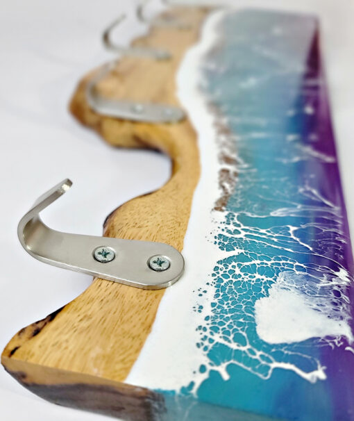 Blue Ocean Wave Resin Hanging Hook - Image 4