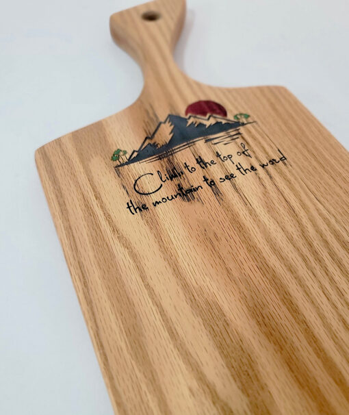 Wood Cutting Board with Laser Engraving - Image 4