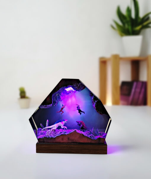 Godzilla & Kong vs Shimo & Skar King Resin Night Lamp - Image 4