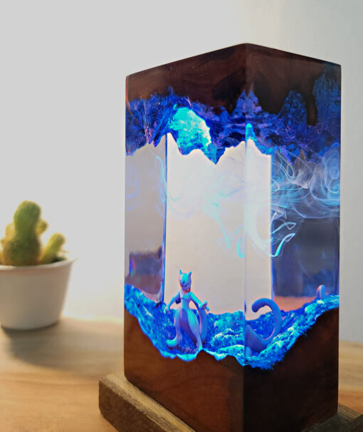 Mewtwo Epoxy Resin Night Lamp - Image 4