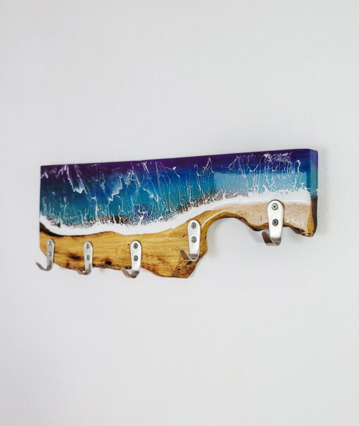 Blue Ocean Wave Resin Hanging Hook - Image 2