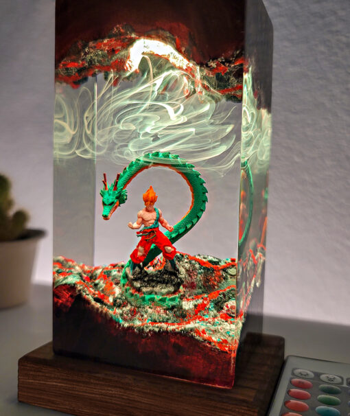Goku & ShenLong Resin Night Lamp - Image 2