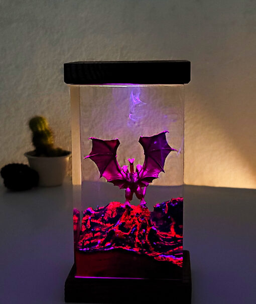 King Ghidorah Resin Night Lamp - Image 3