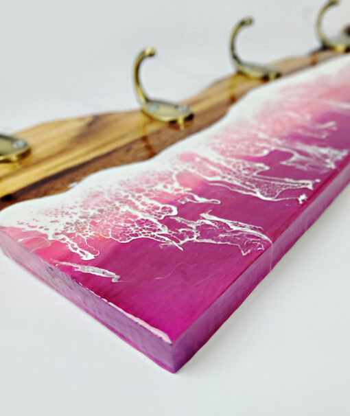 Red Ocean Wave Resin Hanging Hook - Image 3