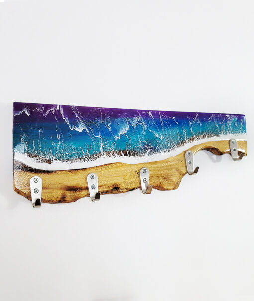 Blue Ocean Wave Resin Hanging Hook - Image 3