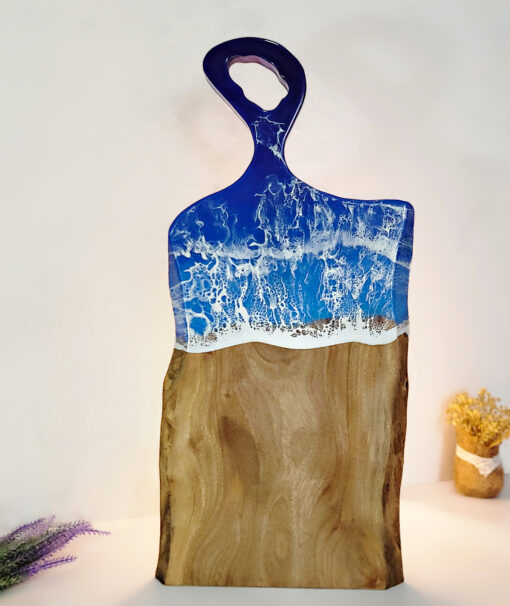 Ocean Wood & Resin Cutting Board