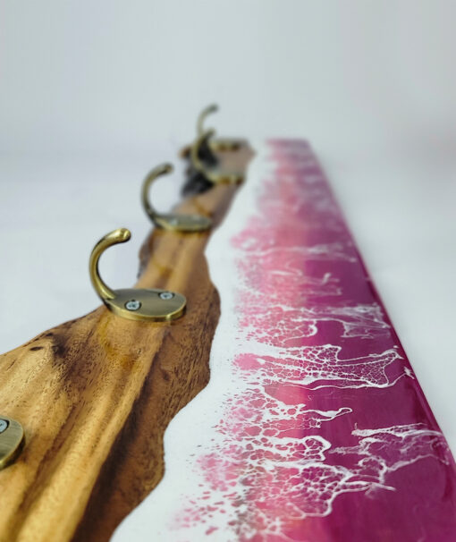 Red Ocean Wave Resin Hanging Hook - Image 2