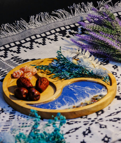 Wood & Resin 3-Compartment Tray - Image 6