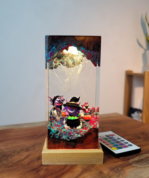 Gengar Halloween Resin Night Lamp