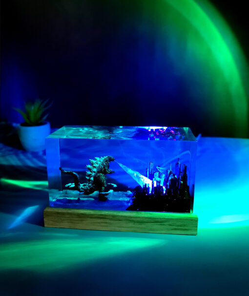 Godzilla City Destruction Resin Night Lamp - Image 8