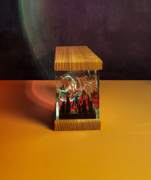 Godzilla vs King Ghidorah Resin Night Lamp - Image 8