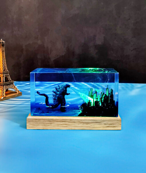 Godzilla City Destruction Resin Night Lamp