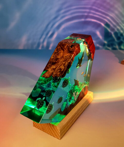 Ocean Dolphin & Sea Turtle Ver 2 Resin Night Lamp - Image 7