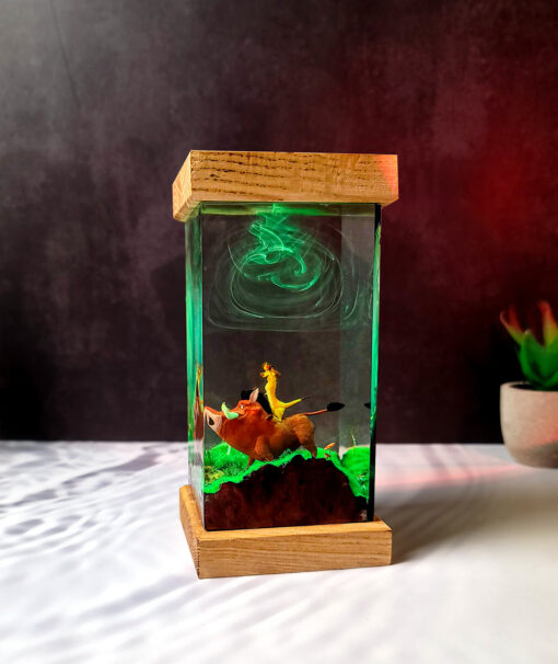 Pumbaa & Timon Resin Night Lamp - Image 6