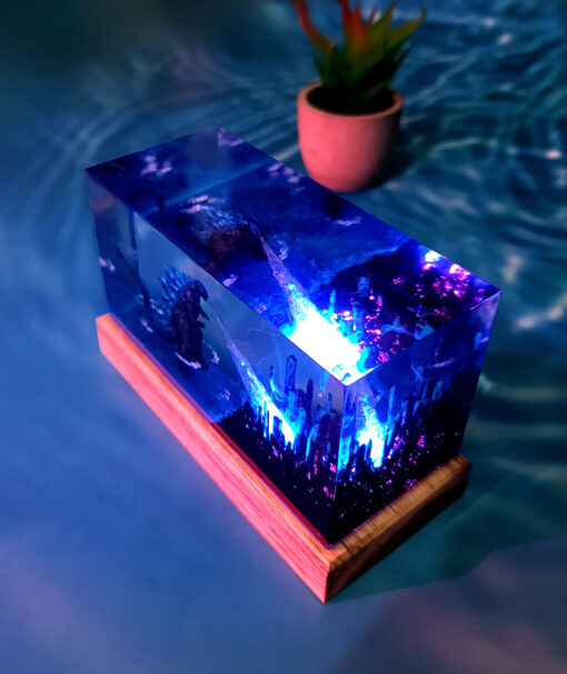 Godzilla City Destruction Resin Night Lamp - Image 6