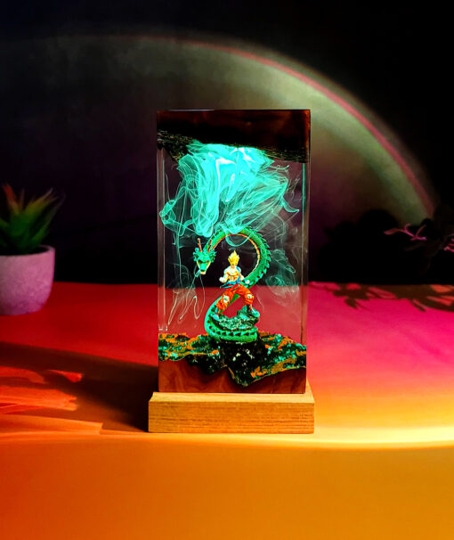 Goku & ShenLong Resin Night Lamp