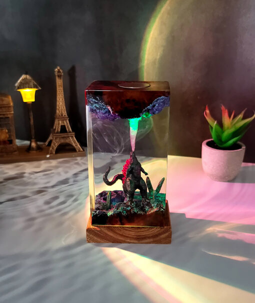 Godzilla Fire Breathing Resin Night Lamp - Image 4