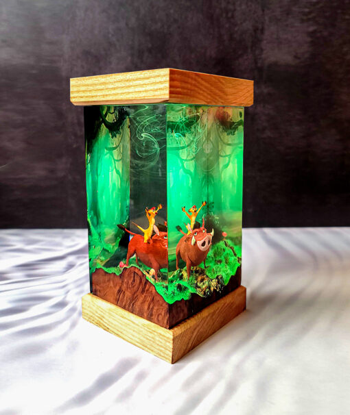 Pumbaa & Timon Resin Night Lamp - Image 3