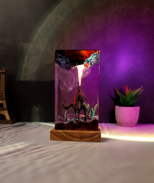 Godzilla Fire Breathing Resin Night Lamp - Image 2