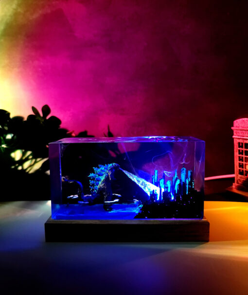 Godzilla City Destruction Resin Night Lamp - Image 2