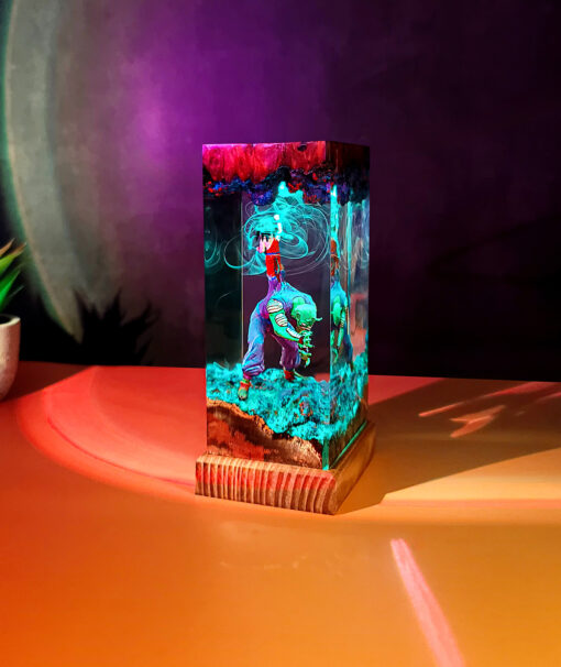 Goku & Demon Piccolo Resin Night Lamp - Image 4