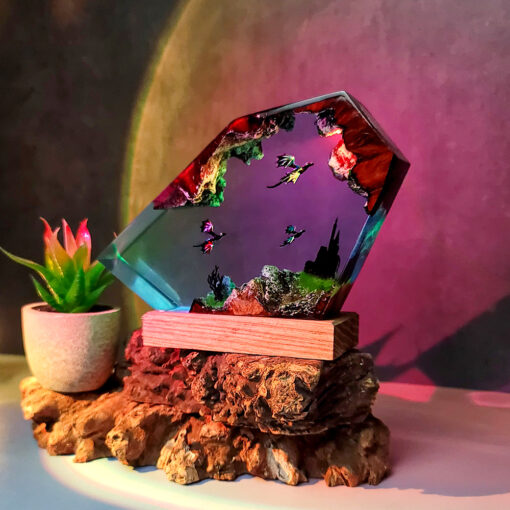 Dragon Fly Resin Night Lamp